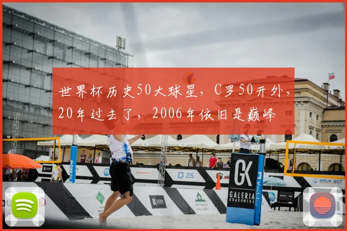 世界杯历史50大球星,C罗50开外,20年过去了,2006年依旧是巅峰